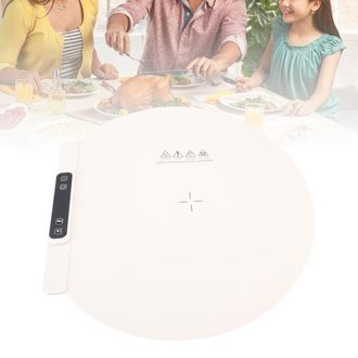 Infinite Placa Calefactora El&eacute;ctrica De Silicona Flexible Y Redonda De 60 Cm Con 5 Ajustes De Temperatura Y Temporizador De 1 A 4 Horas, Ideal Para Fiestas Y C