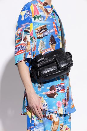 Balenciaga Shoulder Bag Superbusy, Mens, Black