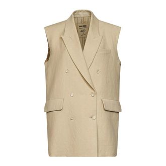 Uma Wang UMA Wang - Uma Wang Jassen - Dames - Jassen - Beige - Maat: S Linnen