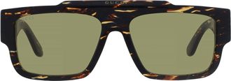 Gucci Green Square Mens Sunglasses GG1460S 002 56