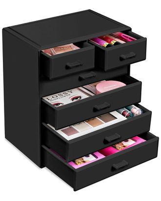 Sorbus Large 6 Drawer Makeup & Jewelry Organizer Case