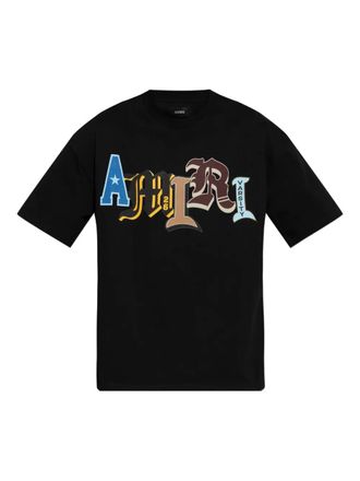 Amiri logo-appliqu&eacute; T-shirt - Black
