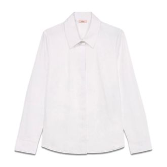 Oltre Dames, Blouses & Shirts, Wit, Maat: XL Katoen