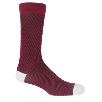 Peper Harow Lux Taylor Mens Socks - Burgundy