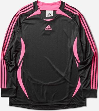 adidas Men s Teamgeist Adicolor Longsleeve T-Shirt Black / Lucid Pink