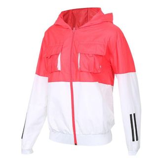 adidas (WMNS) adidas neo CS Windbreaker Jacket Pink/Red DW8326
