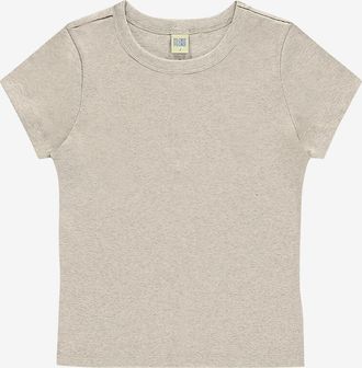 Flore Flore Schmales Kurzarm-T-Shirt mit Rundhals Car Tee