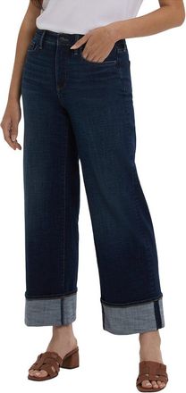 NYDJ Nydj Teresa Moulin Blue Wide Leg Jean