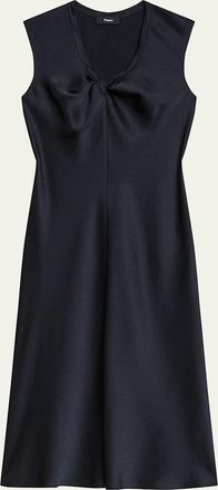 Theory Twisted Scoop-Neck Dress