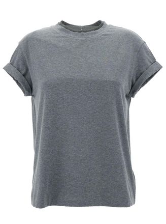 Brunello Cucinelli Grey Crew Neck T-shirt