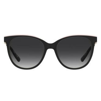Love Moschino Sunglasses, unisex, Black, Size: 54 MM Metal Heart Cat-eye Sunglasses