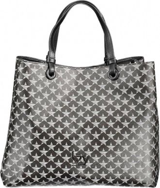 Byblos Womens Pvc Handbag In Black