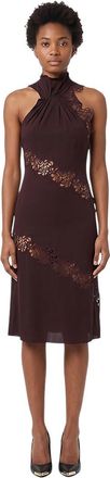 Stella McCartney Maroon Halter Neck Dress