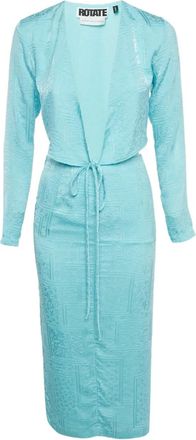 Rotate Set top e gonna jacquard - Blu