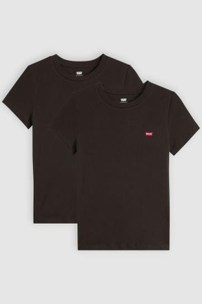 Levi's T-shirt Perfect con scollo a V (confezione da 2) - Donna - 2XS - Nero / 2 Pack Tee Caviar & Caviar