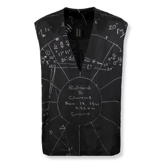 Rick Owens Sleeveless Tops, male, Black, Size: S Temple Cropped Flightsuit Top