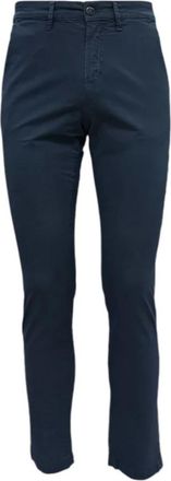 Jeckerson Blauwe Diamantprint Chino Broek - Heren - Chinos - Blauw - W30 - Katoen - Broeken