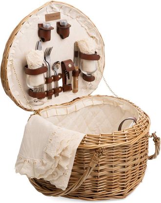 Picnic Time Dnu Picnic Time Heart Willow Picnic Basket