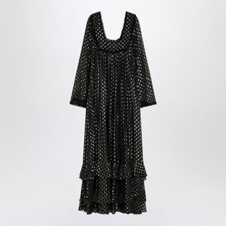 Chlo&eacute; Maxi Dress With Lightweight Ruffles
