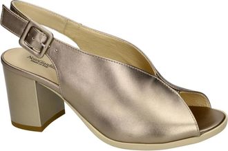 Nero Giardini Oxigen Sandal - Dames - Sandalen met hakken - Geel - 37 EU - Leer - Schoenen