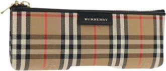 Burberry Pre-owned Bags, female, Beige, Size: ONE SIZE Pre-owned Canvas Home-Office Bag