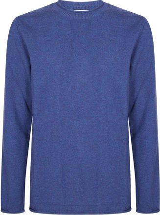 Comme Des Gar&ccedil;ons Stijlvolle Gebreide Top voor Vrouwen - Heren - Ronde hals truien - Blauw - XL - Truien & Vesten
