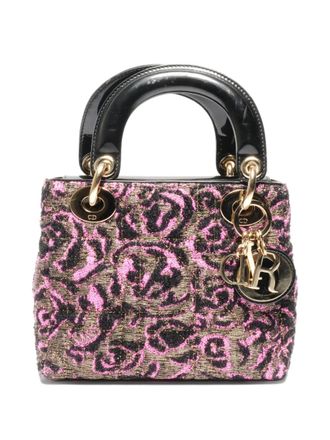 Dior 2011 Lady Dior two-way handbag - women - Wool - One Size - Pink
