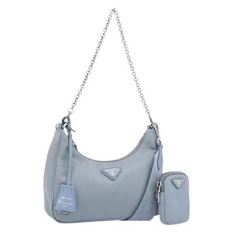 Prada Pre-owned Shoulder Bags, female, Blue, Size: ONE SIZE Pre-owned Vintage Shoulder Bag