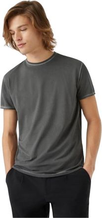 Roberto Ricci Design Washed-effect Stretch T-shirt - Heren - T-shirts - Grijs - 2XL - Tops