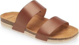 FRANKiE4 Maria III Slide Sandal in Cognac at Nordstrom, Size 7.5