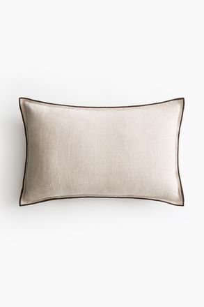 H&M Kissenh&uuml;lle aus Leinenmix - Hellbeige