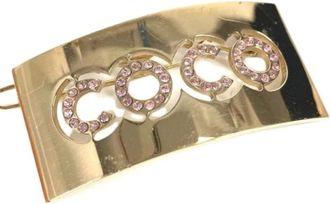 Chanel Pre-owned Accessories, female, Pink, Size: ONE SIZE Pre-owned Metal Hair Accessory