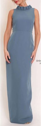 Camilyn Beth Alexandria Sheath Gown In Ocean Blue