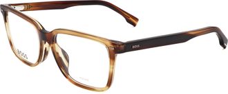 HUGO BOSS Mens 55 mm Brown Opticals