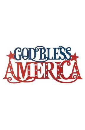 Glitzhome Patriotic Americana Metal GOD BLESS AMERICA Wall Decor in Blue at Nordstrom, Size Medium