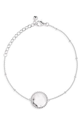 Monica Vinader Deia Beaded Pendant Bracelet in Sterling Silver at Nordstrom