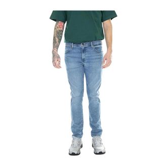 Wrangler Larston Slim Tapered Jeans - Heren - Slim Fit Jeans - Blauw - W29 L32 - Denim - Jeans