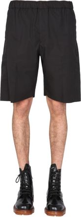 Alexander McQueen Black Solid Shorts