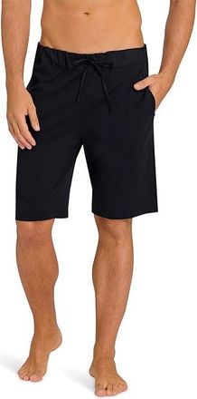 Hanro Night And Day Colorblock Knit Shorts Mens Pajama Black 1 : 2XL, Cotton
