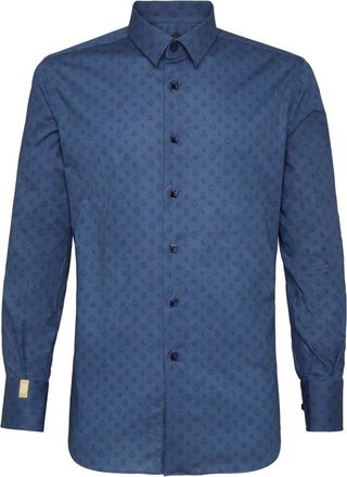 Billionaire Boys Club Milano Shirt - Heren - Zakelijke Overhemden - Blauw - S - Katoen - Overhemden