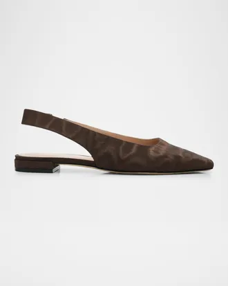 Stuart Weitzman Stassi Moire Slingback Flats