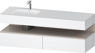 Duravit Qatego Lavabo Encastrado Con Base De Lavabo Consola, - Duravit