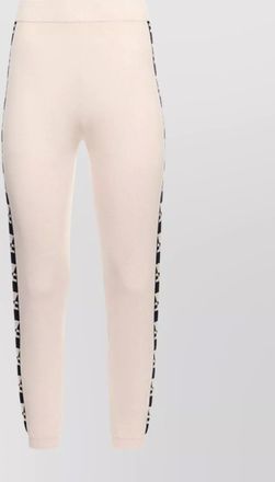 Elisabetta Franchi trousers with elastic waistband and ribbed cuffs