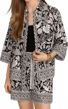 Johnny Was Lucianna Kimono Sleeve Shirt By Johnny Was In Black/white