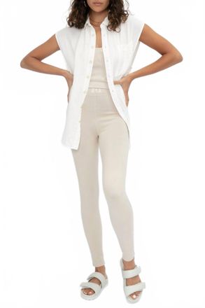 NSF Ruby Button Down Shirt In White