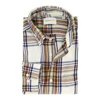 GANT Heren, Overhemden, Veelkleurig, Maat: M Flanel