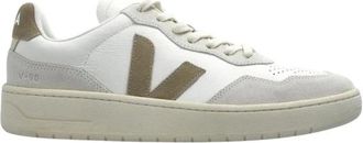 Veja Sneakers Basse in Pelle e Camoscio V-90 - - Shoes - Uomo - Bianco - 40 EU