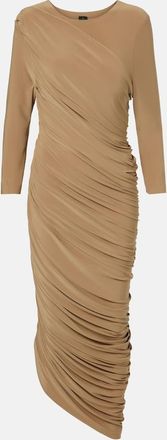 Norma Kamali Abito da cocktail Diana in jersey con ruches