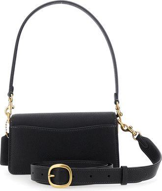 Coach Womens Crossbody Bag Tabby 20 Black Leather Cow Shoulder