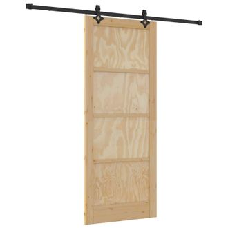 vidaXL Puerta Corredera Orkdal Natural 86 X 211 Cm Vidaxl
